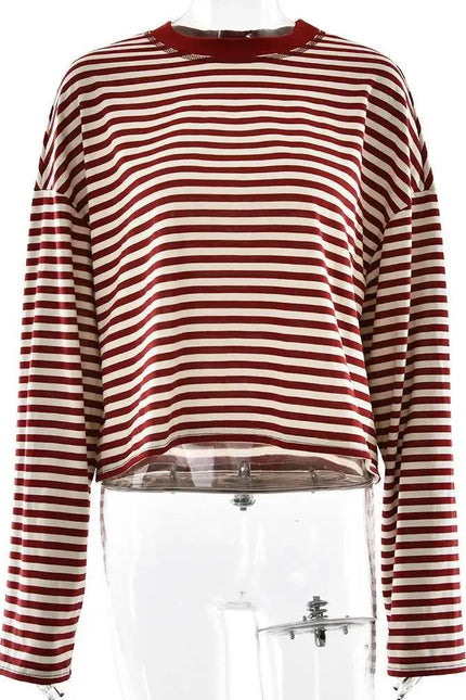 Gestreepte oversized t-shirt